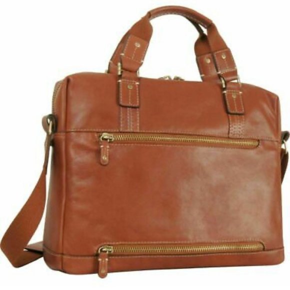 COPY - COPY - COPY - NEW TOMMY BAHAMA BACK 9 GENUINE LEATHER BRIEFCAS - Picture 2 of 6